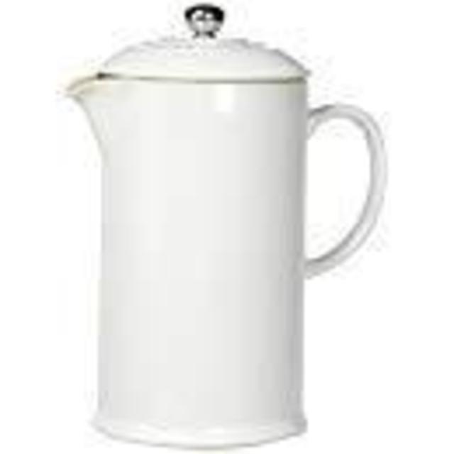 Le Creuset Stoneware 27-Ounce French Press, White