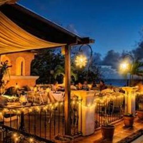 Dinner at Cafe Luna (Barbados)