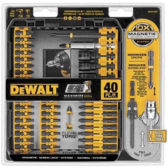 DEWALT DWA2T40IR IMPACT READY FlexTorq Screw Driving Set, 40-Piece