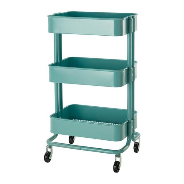 RÅSKOG				Utility cart, turquoise