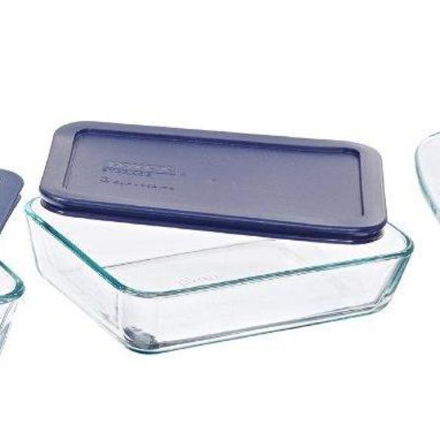 Pyrex Easy Grab 6-Piece Glass Bakeware and Food Storage Set
