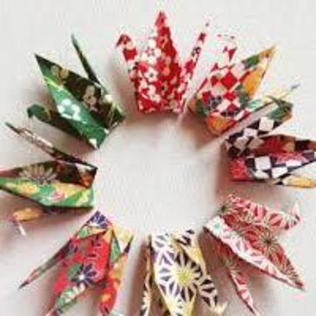 Origami class for Lisa