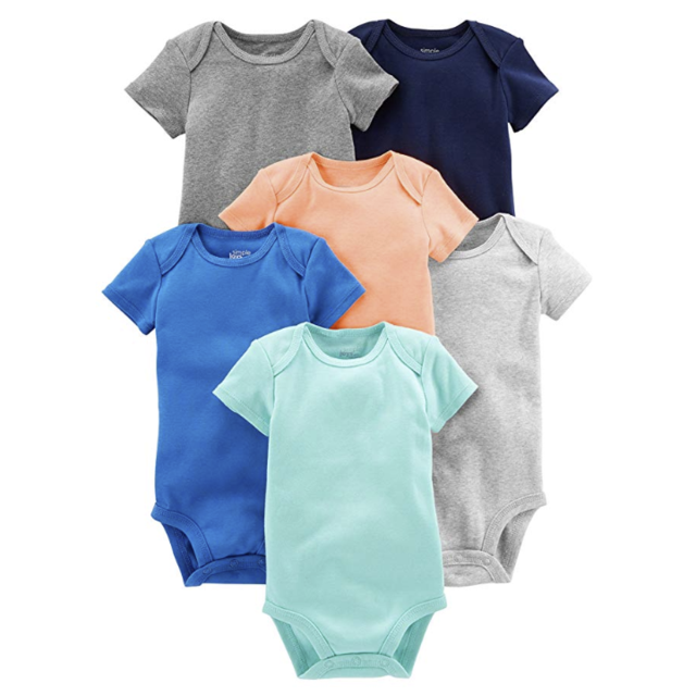 3-6M - Simple Joys by Carter's Baby 6-Pack Short-Sleeve Bodysuit