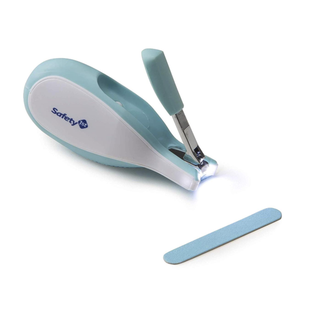 Safety 1st Sleepy Baby Nail Clipper With Built-in LED Light 2 Pack, Colors May Vary