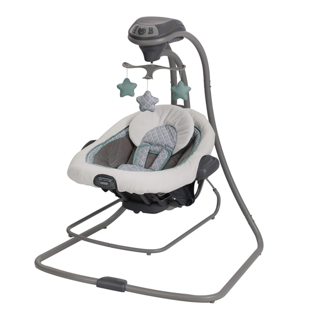 Graco DuetConnect LX Baby Swing and Bouncer, Manor