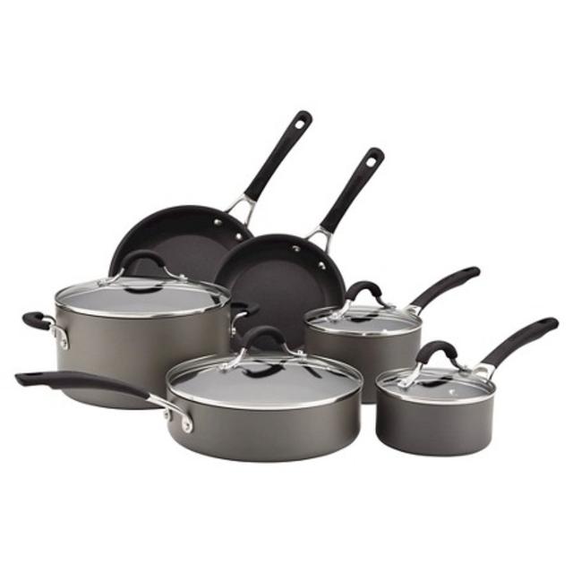 Product description page - Circulon Innovatum Hard Anodized Aluminum Nonstick 10 piece Cookware Set, Target