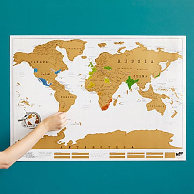 Scratch Map, Uncommon Goods