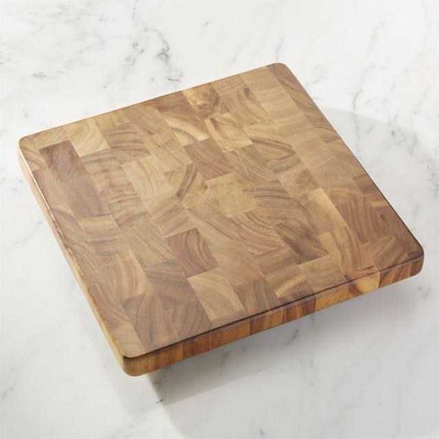 Square End Grain Cutting Board, Crate & Barrel