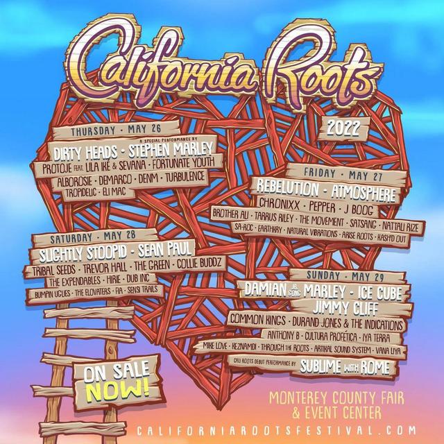 Music Festival Passes for Two - California Roots 2022