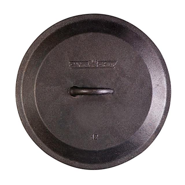 Camp Chef 12-Inch Pre-Seasoned Round Cast Iron Skillet Lid