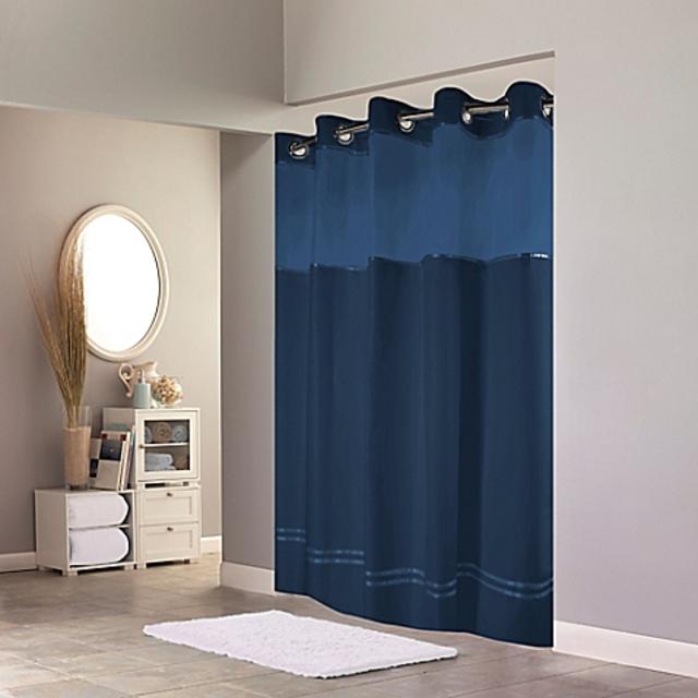 Hookless Escape Shower Curtain in Blue