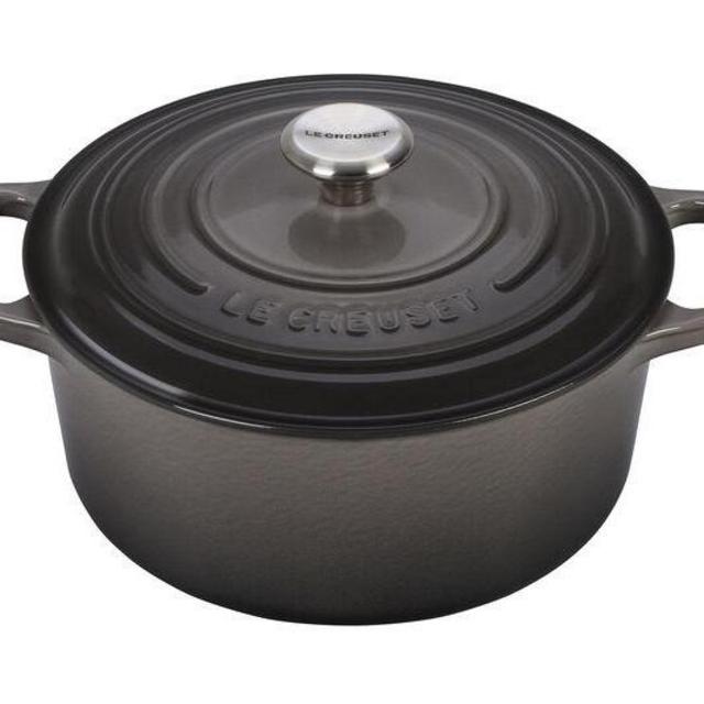 Round Dutch Oven, Oyster, Size 4 1/2 Qt