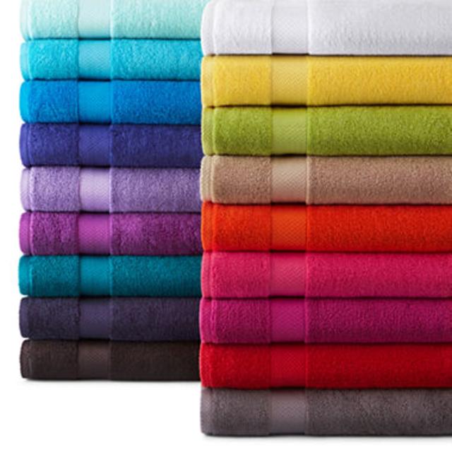 JCPenney Home™ Solid Bath Towels 6-Piece Set- Bright White