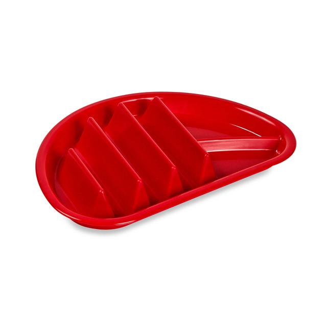 Taco Plate in Red