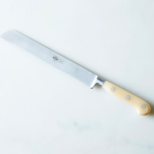 Berti White-Handled Italian Kitchen Knives - Bread Knife