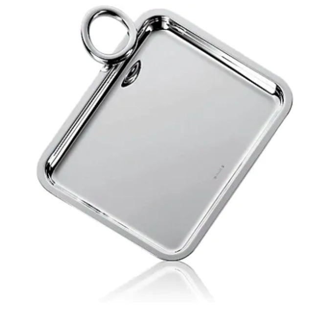 Vertigo Silver-Plated Rectangular Tray