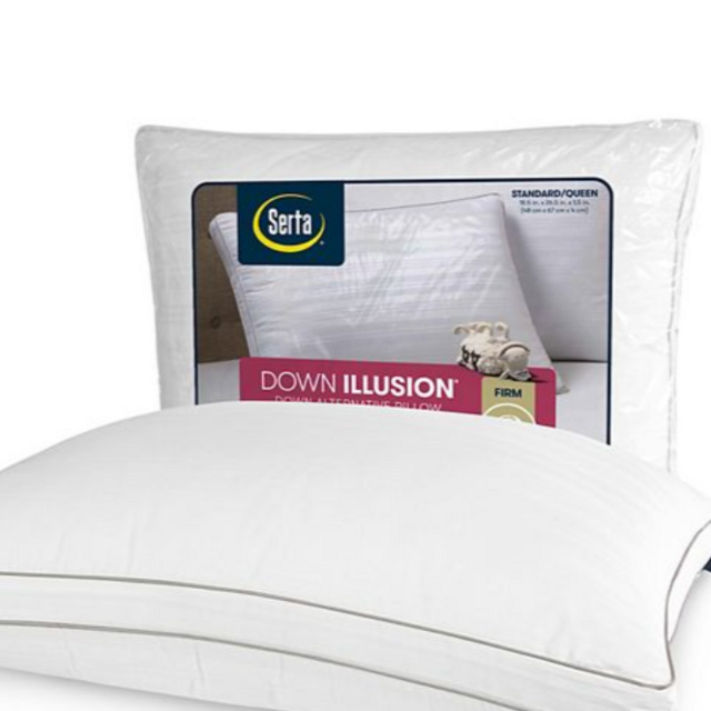 Serta® Down Illusion Firm Bed Pillow - Queen Set