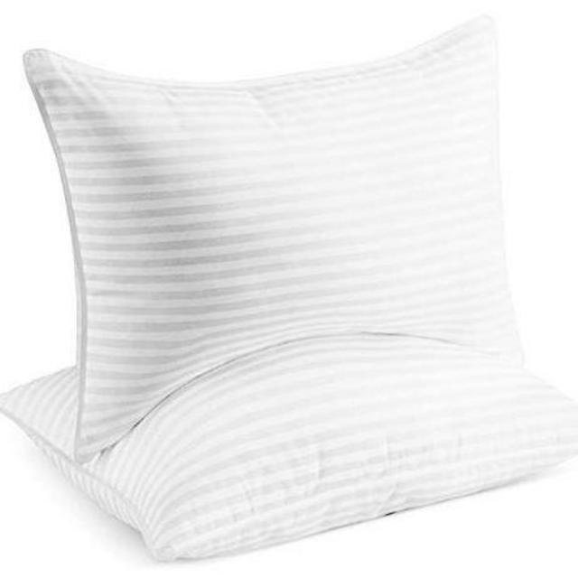 Beckham Hotel Collection Bed Pillows King Size Set of 2 - Down Alternative Bedding Gel Cooling Big Pillow for Back, Stomach or Side Sleepers
