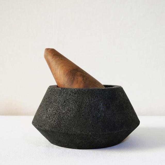 Volcanic Stone Mortar and Pestle