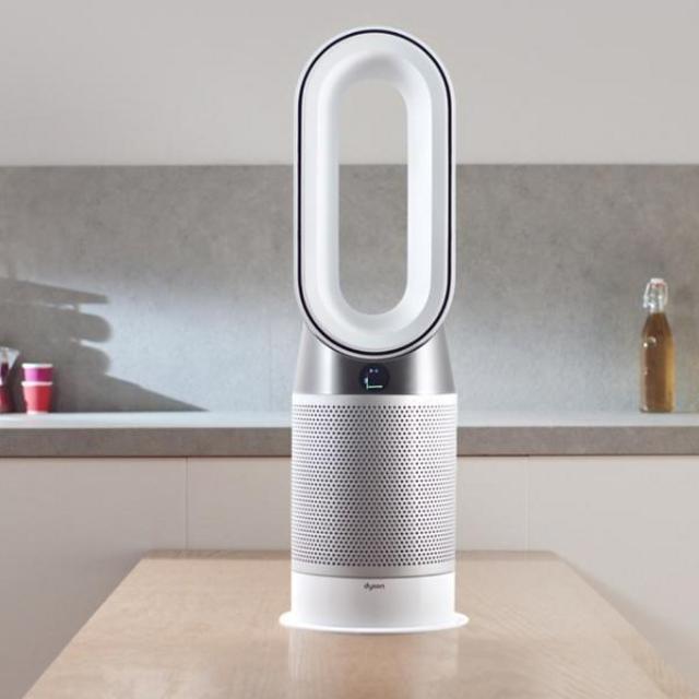 Dyson - TP02 Pure Cool Link Tower 400 Sq. Ft. Air Purifier - White, silver