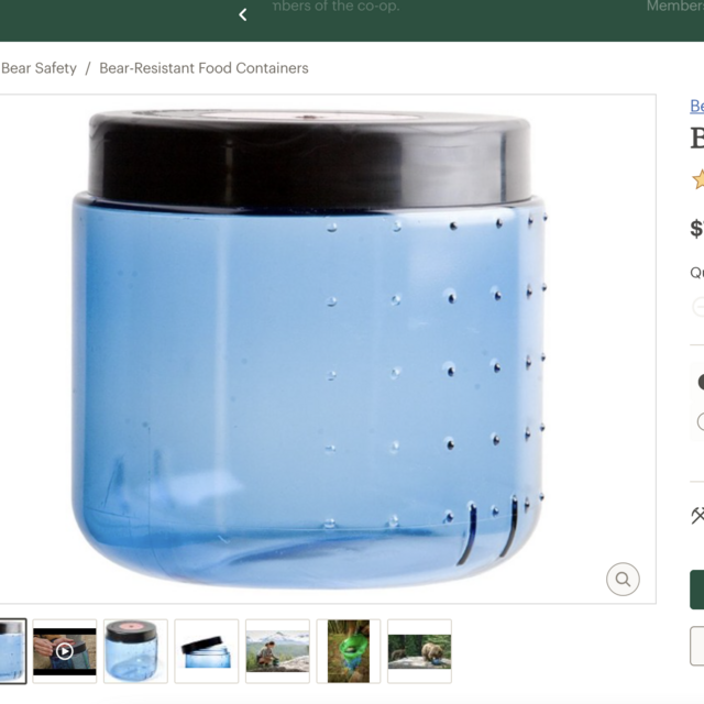BearVault BV450 Food Container
