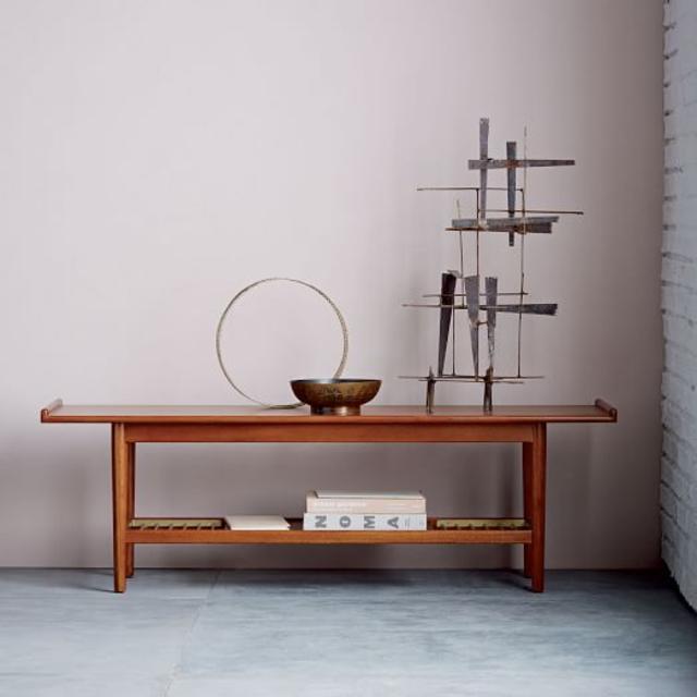 Mid-Century Entryway Bench