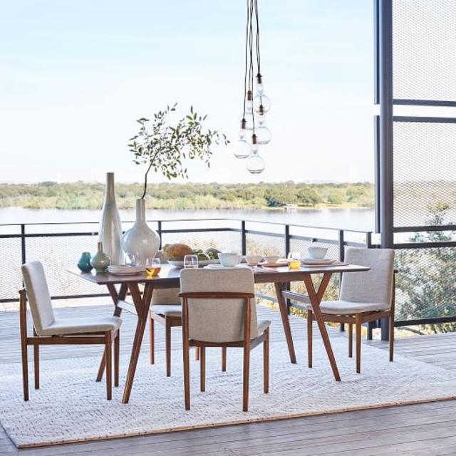 Mid-Century Expandable Dining Table