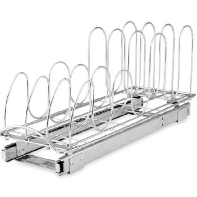 Roll-Out Lid and Tray Organizer