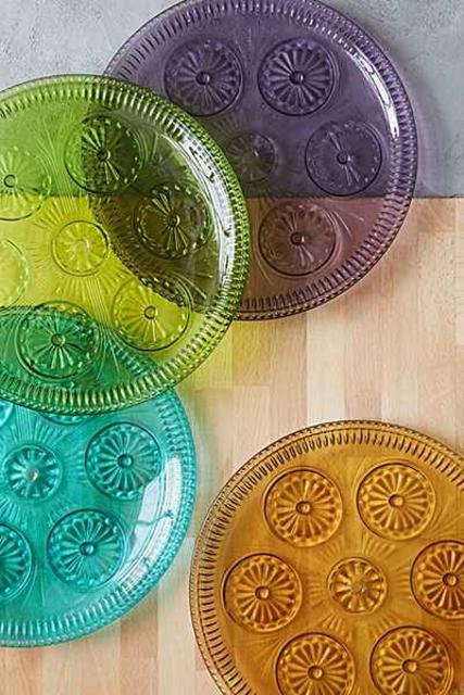 Pressed Glass Plate