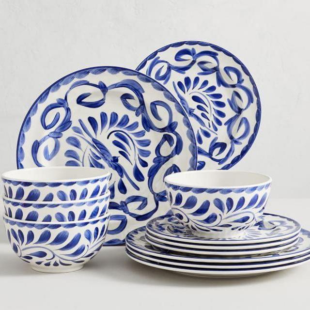 Puebla Melamine 12-Piece Dinnerware Set (Outdoor)