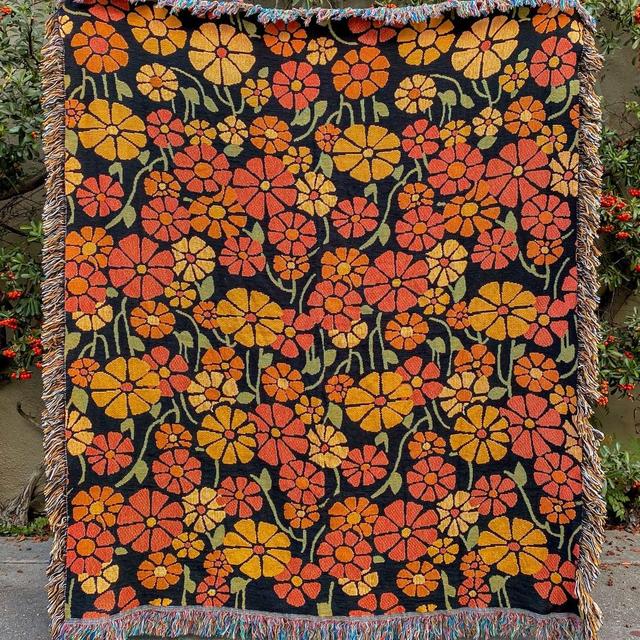 Marigold Woven Throw Blanket