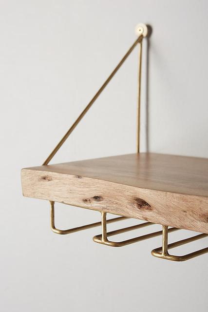 Live-Edge Bar Shelf