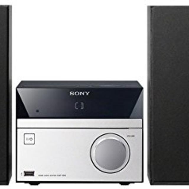 Sony Micro Hi-Fi Stereo Sound System with MP3 CD Player, FM Radio Tuner, 20 Preset Stations, Alarm Clock, Sleep Timer, 5 Band Equalizer, Bass Boost, USB & AUX Input, Wireless Remote Control