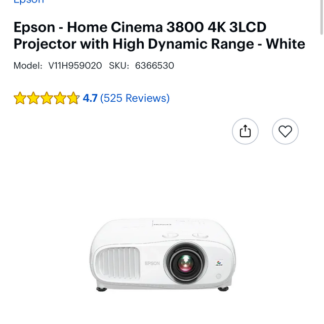 Reception Projector