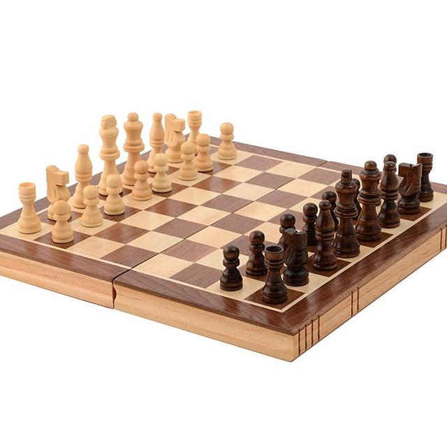 Folding Wooden Chess Set