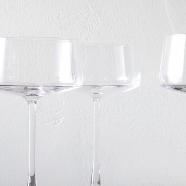 Horizon Crystal Champagne Coupes | Set of 8