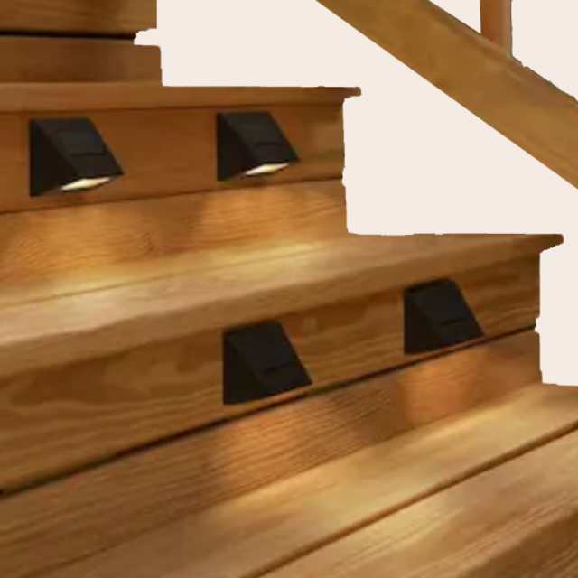 Solar Bronze Integrated LED Downcast Deck Light (4-Pack)