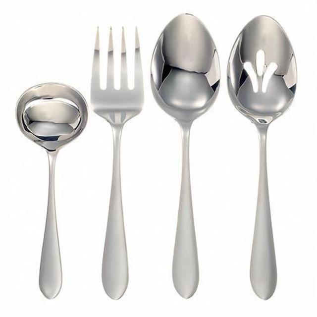 Stainless Steel Linden 4 Piece Hostess Set  by Ginkgo