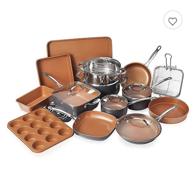 Gotham™ Nonstick Steel 20-Piece Cookware & Bakware Set