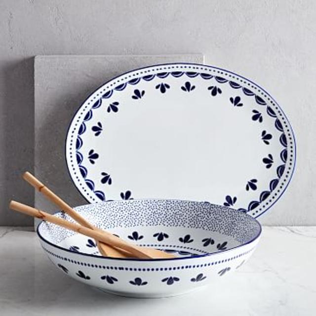 Scallop Print Serveware [Oval Platter]