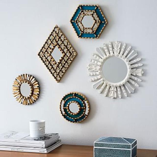Peruvian Artisan Mirrors [Assorted Set of 6]