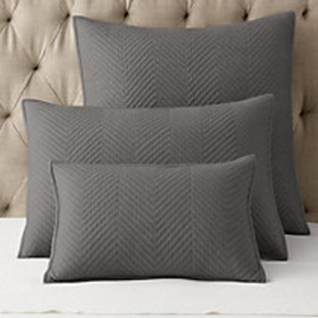 Washed Herringbone Sateen Sham