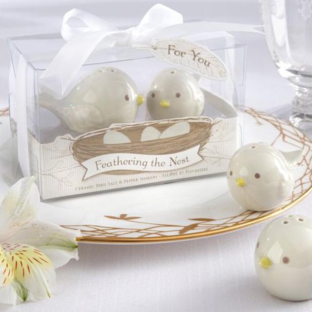 Kate Aspen Feathering the Nest Bird Salt & Pepper Shakers