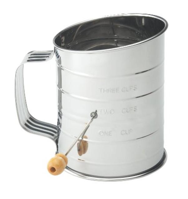 Mrs. Anderson's Baking Crank Flour Sifter, 3-cup