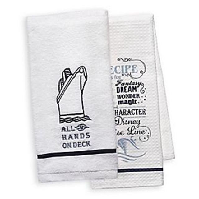 Disney Cruise Line ''All Hands on Deck'' Kitchen Towel Set