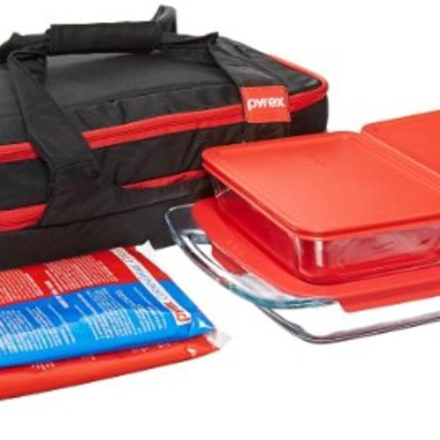 Pyrex Portables 9-Piece Double Decker Glass Bakeware and Food Storage Set