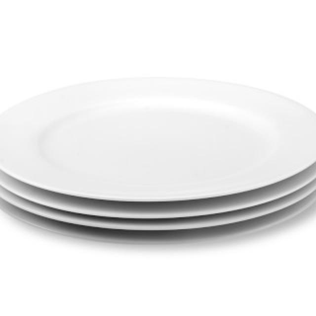 Apilco Tuileries Porcelain Dinner Plates, Set of 4