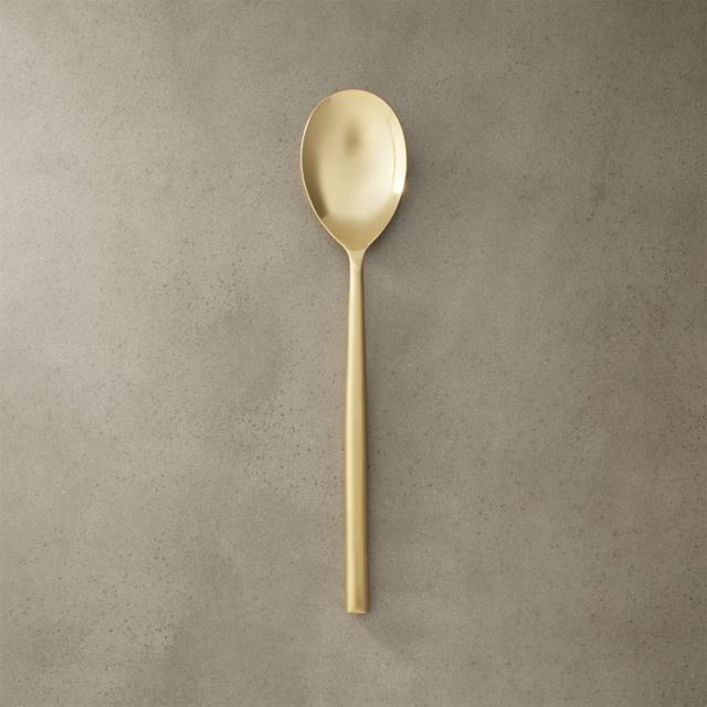 rush gold serving spoon