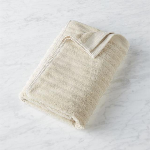 channel ivory cotton bath towel