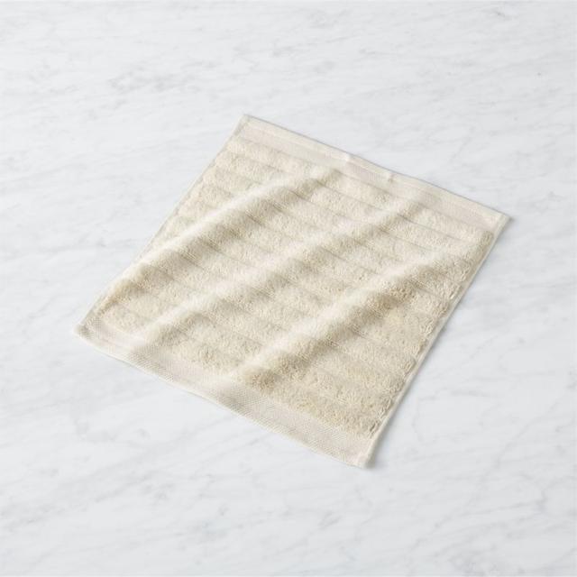 channel ivory cotton washcloth